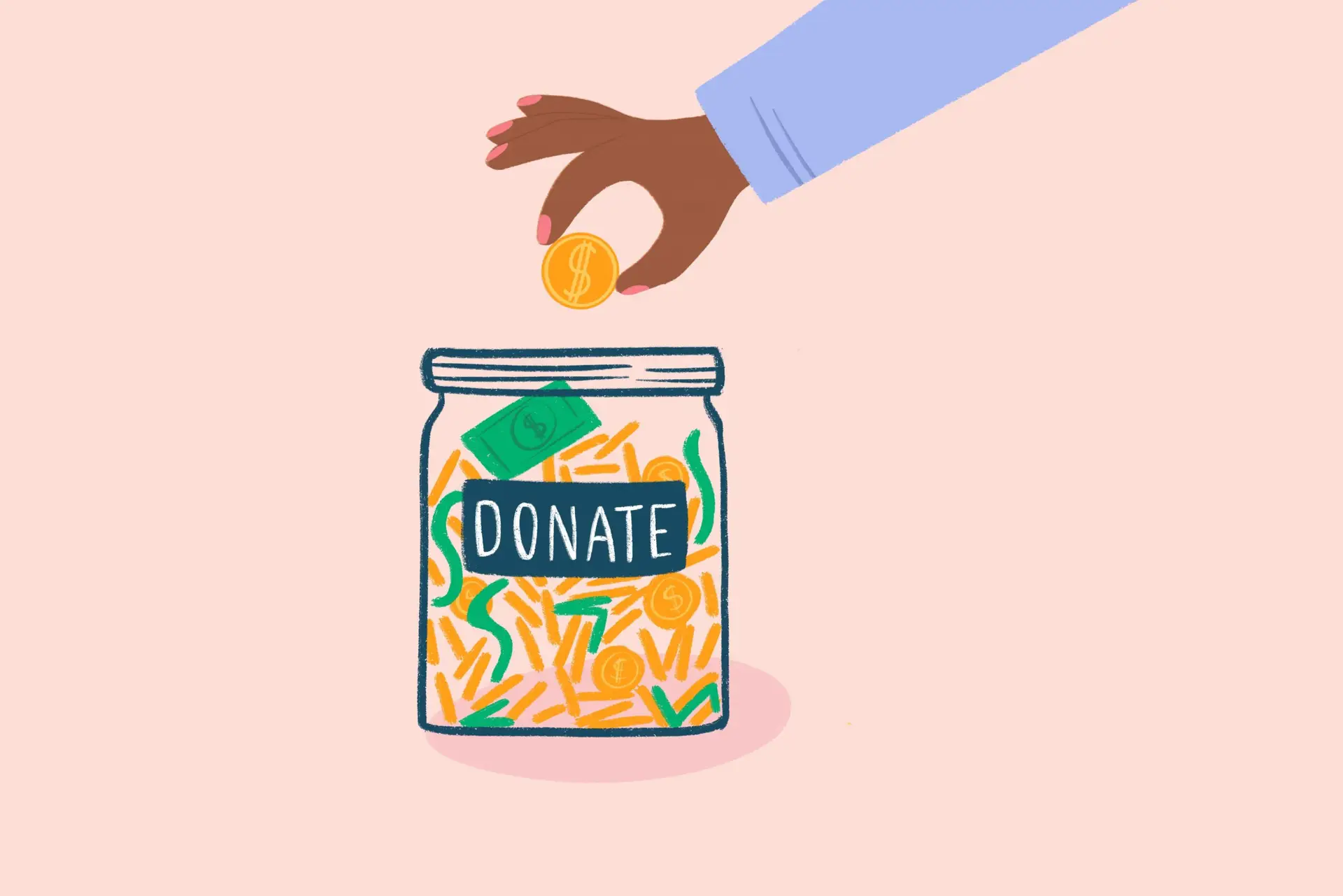 Donation support illustration