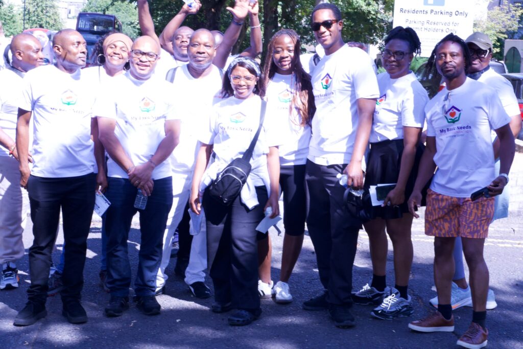 Supporters gathered for Walk for a Child's Future 2026 at Larkhall Park, London